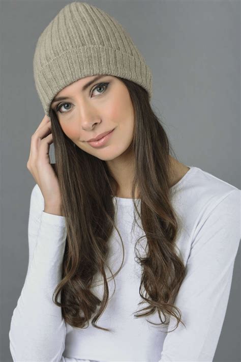 Camel Brown Cashmere Hat 